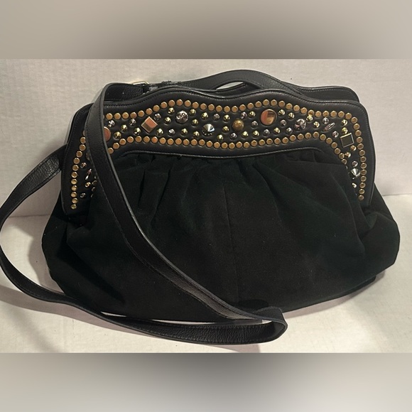 Studded Black Women's Bag - Picture 1 of 10